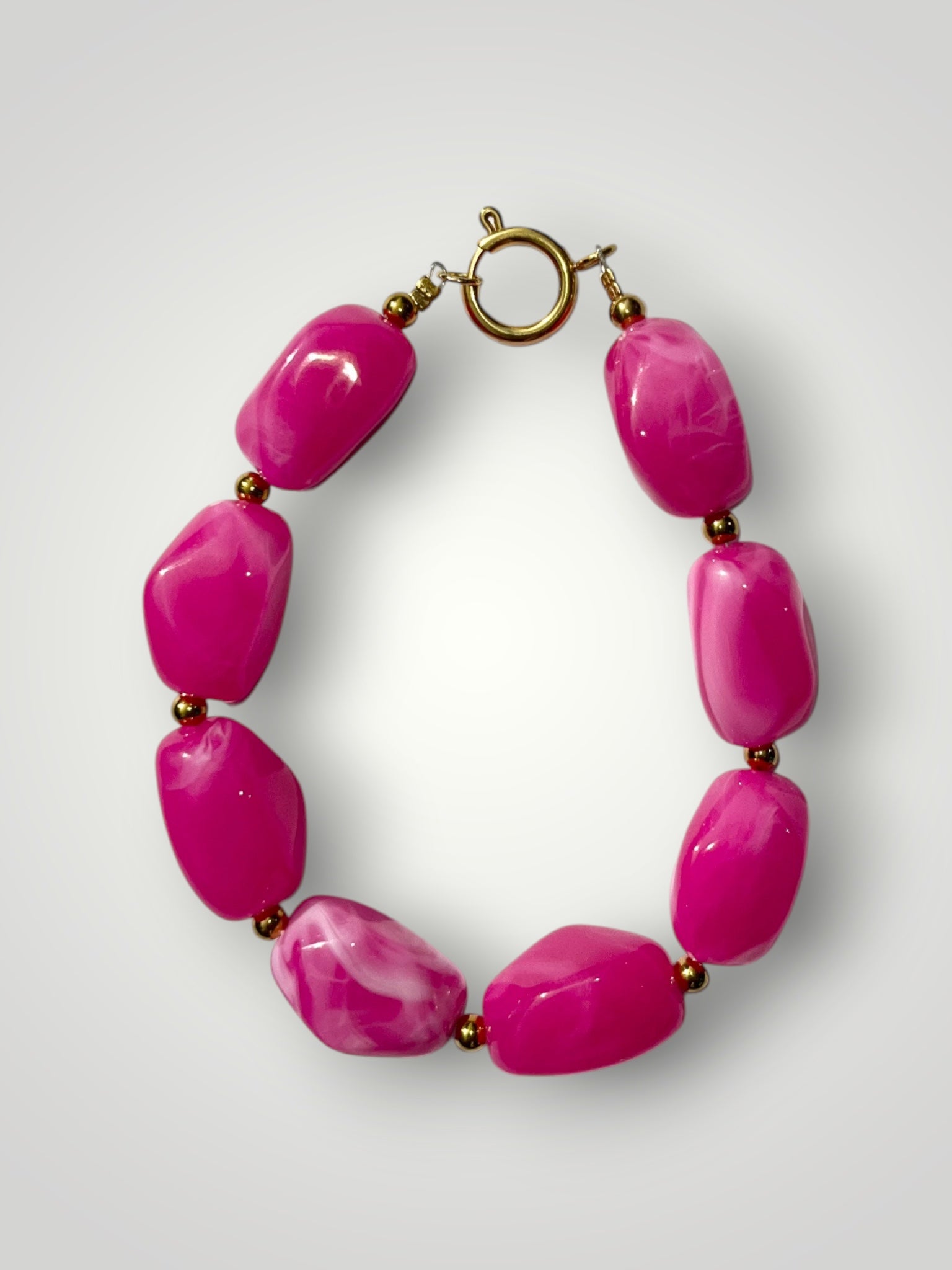 Nugget Bracelet Fuchsia