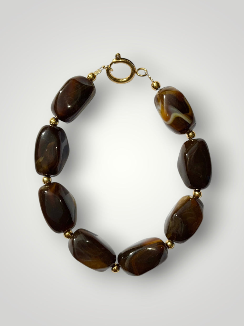 Nugget Bracelet Chocolate Brown
