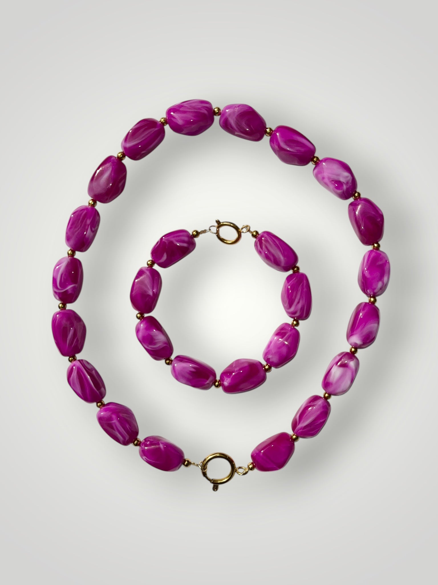 Nugget Bracelet Magenta