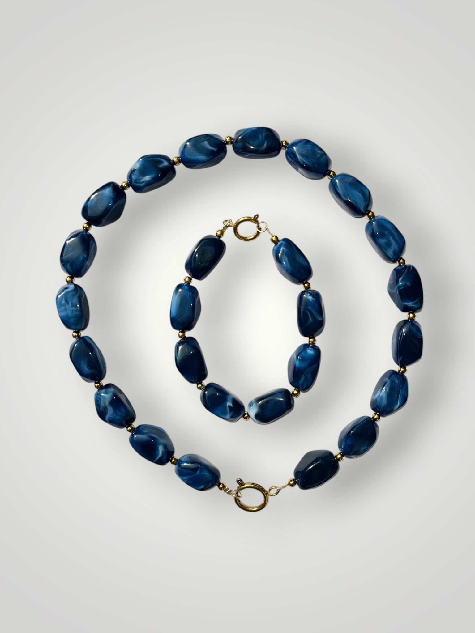 Nugget Bracelet Dark Blue