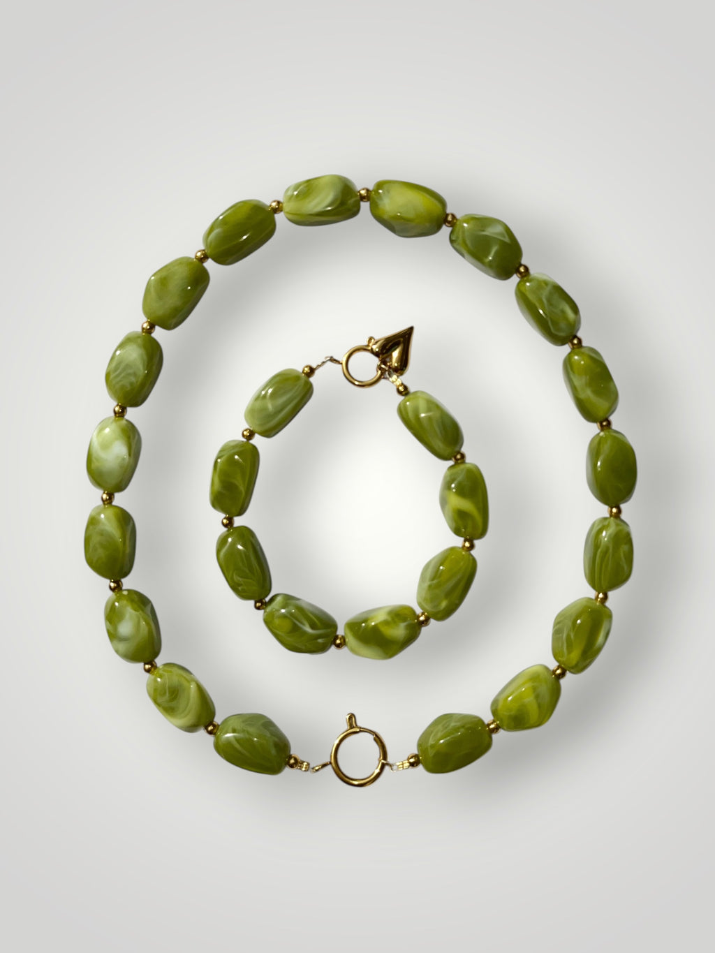 Nugget Bracelet Olive Green