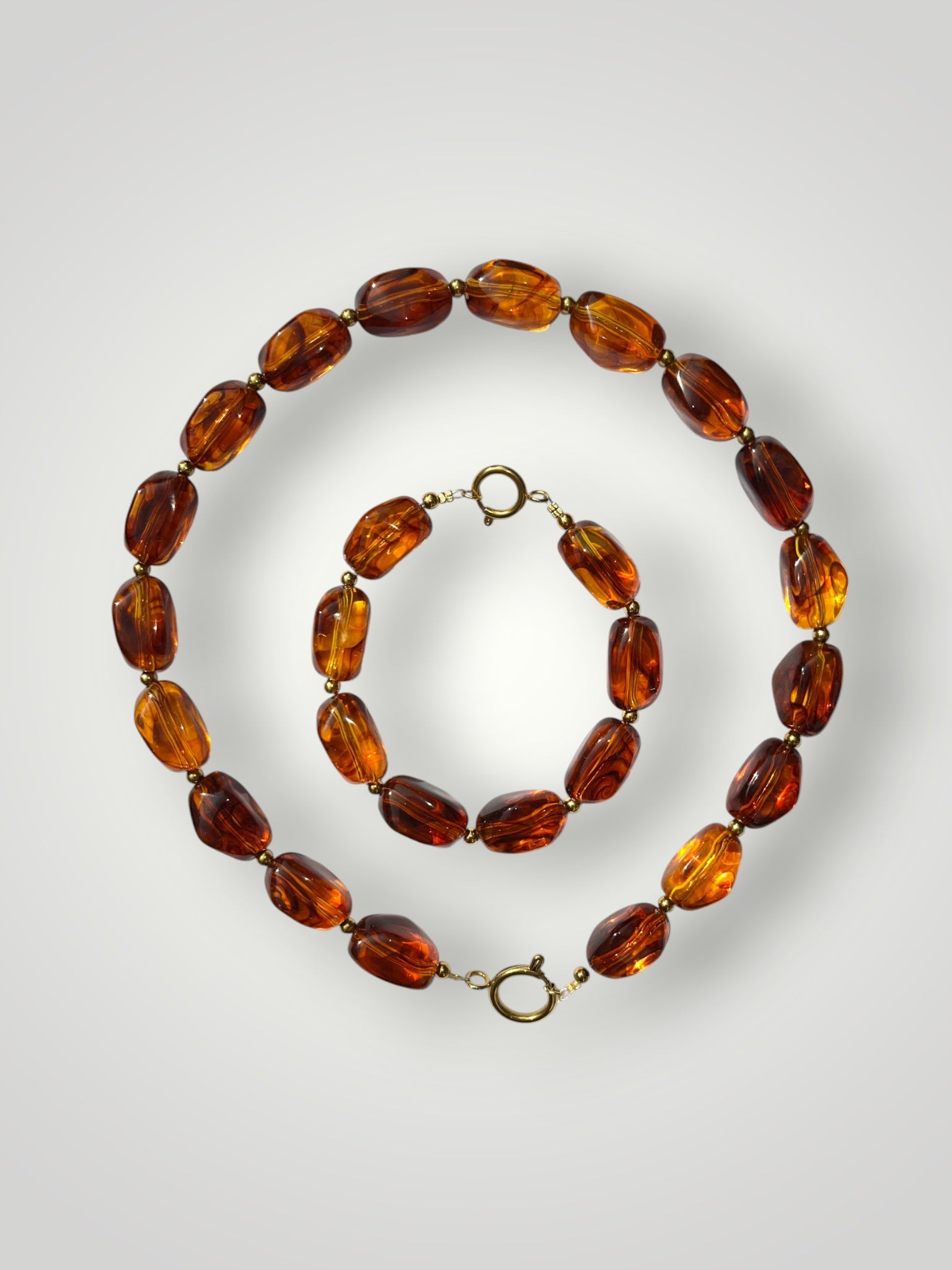 Nugget Necklace Amber