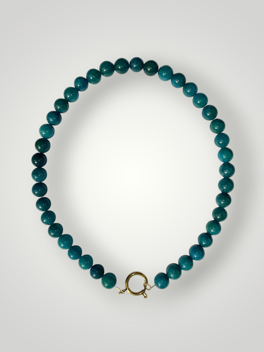 10mm Natural Stone Necklace Phosphorite Apatite