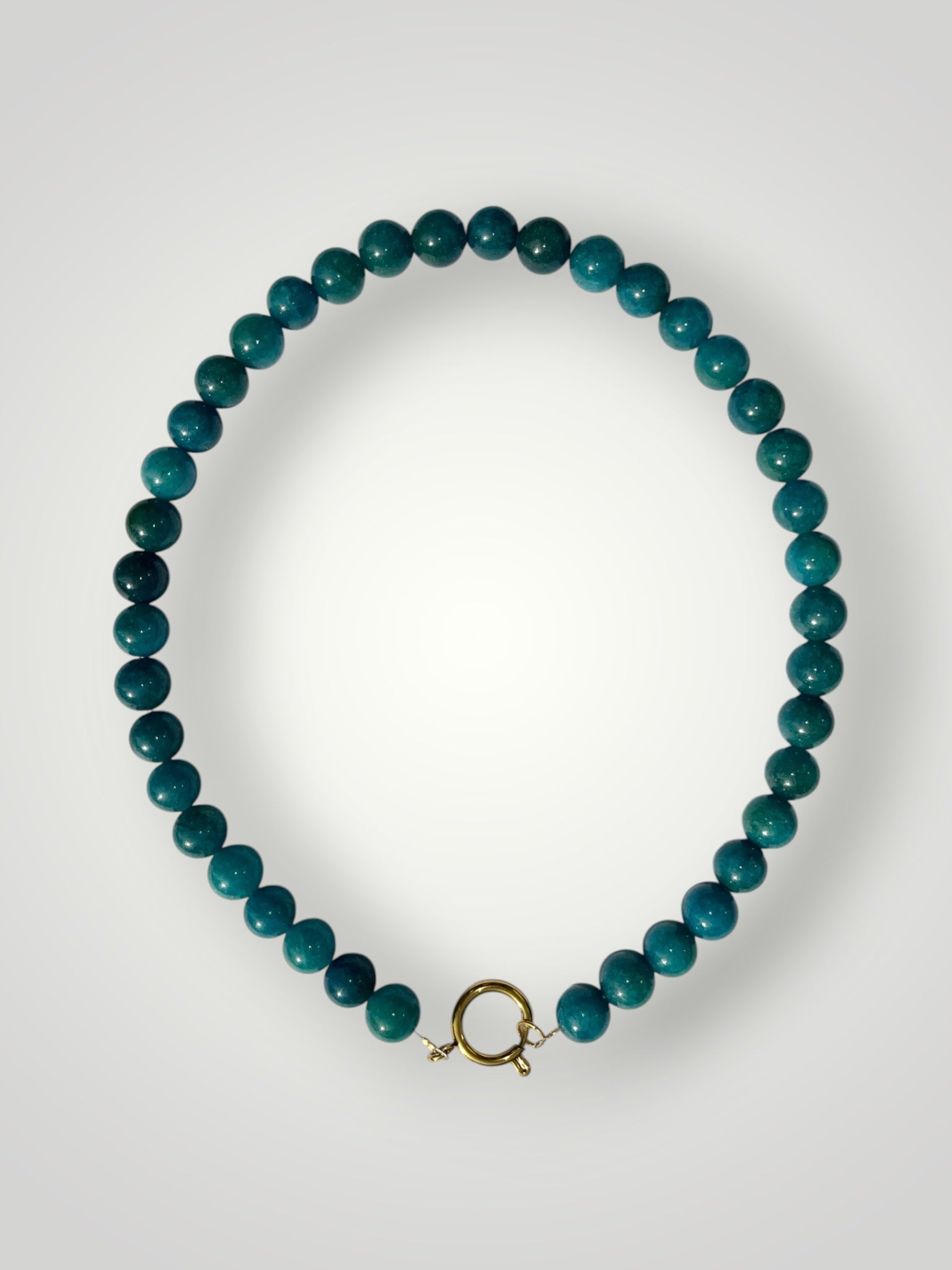 10mm Natural Stone Necklace Phosphorite Apatite