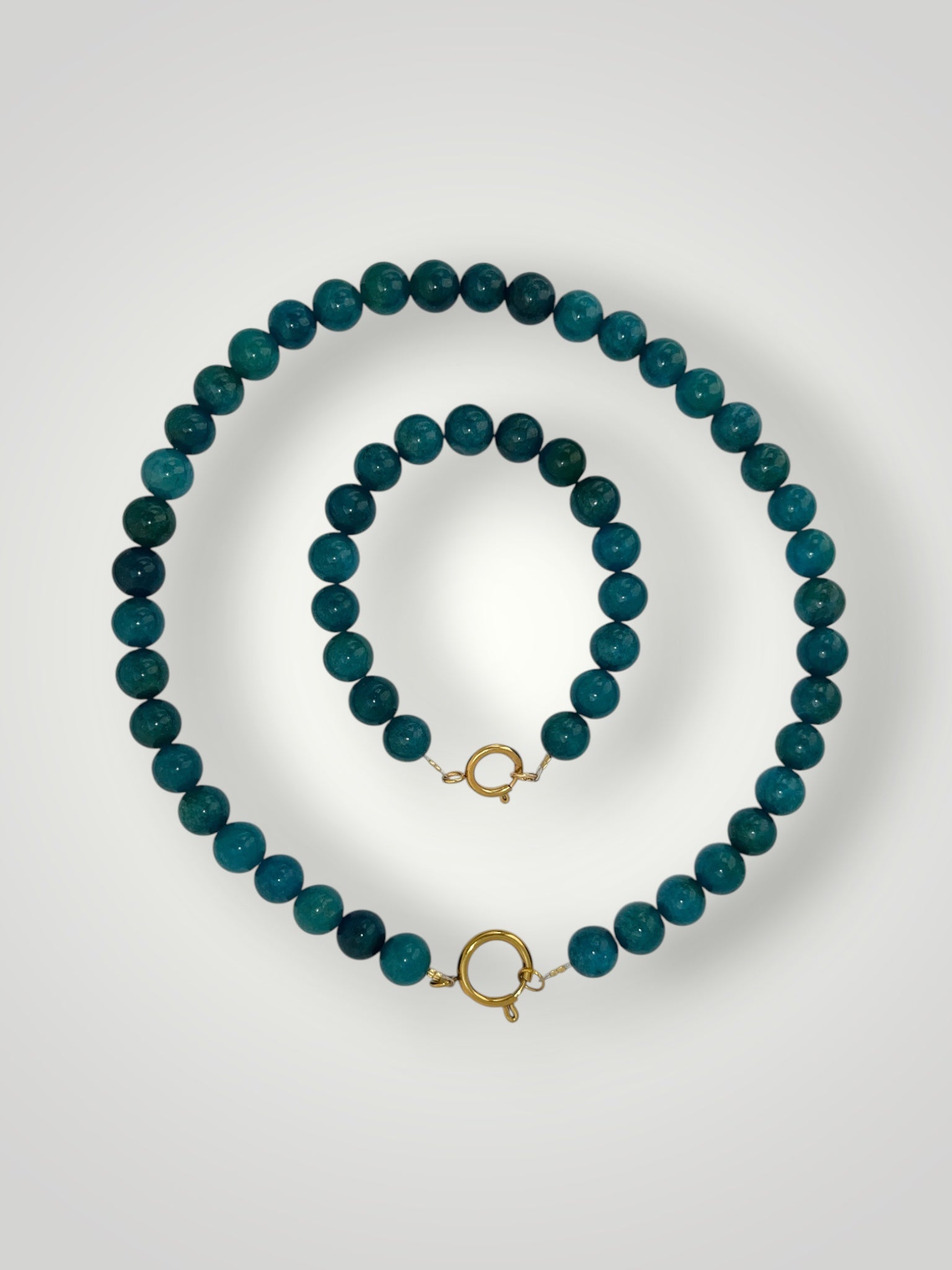 10mm Natural Stone Bracelet Green Agate