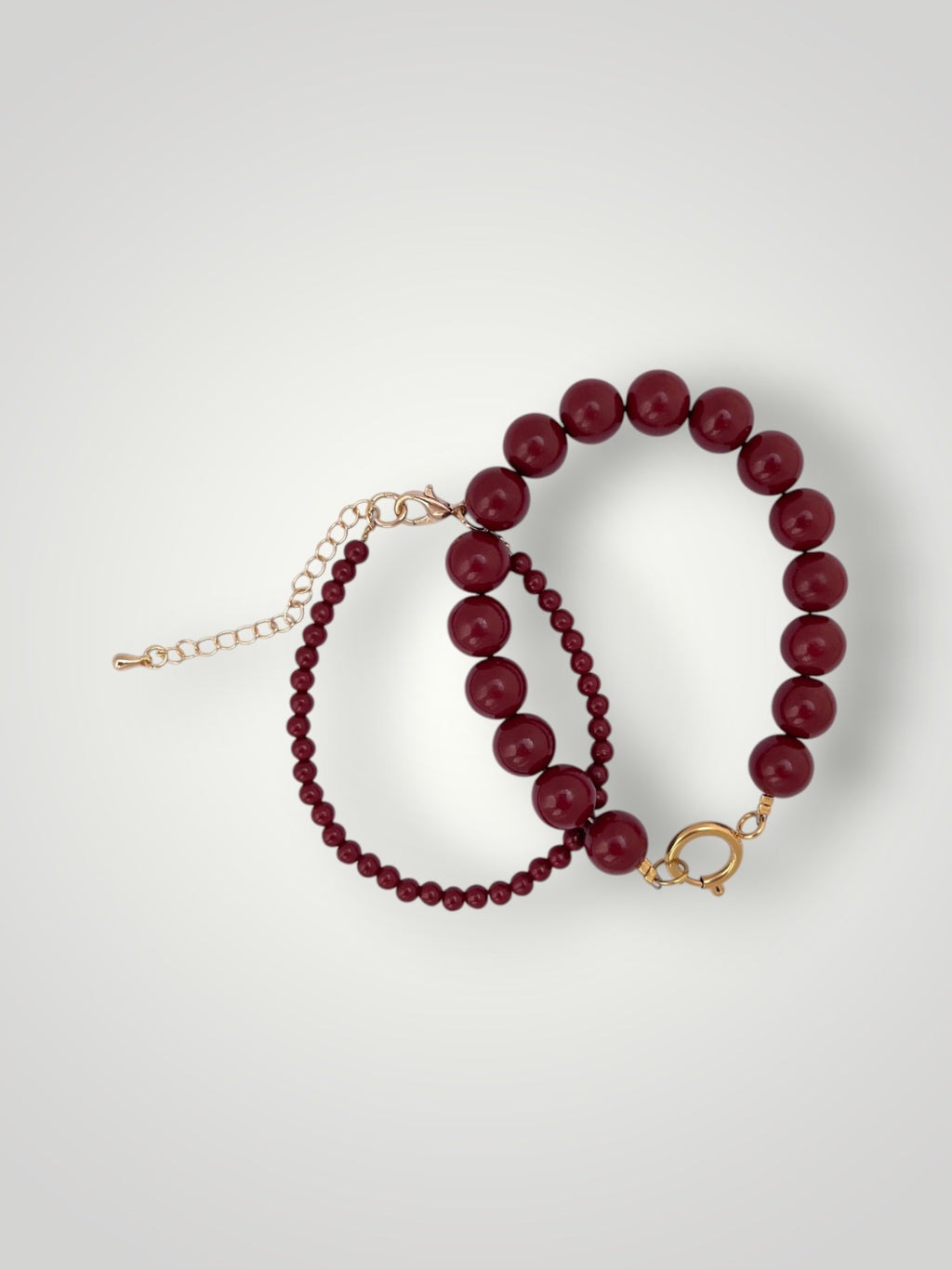 10mm Natural Stone Bracelet Red Cinnabar