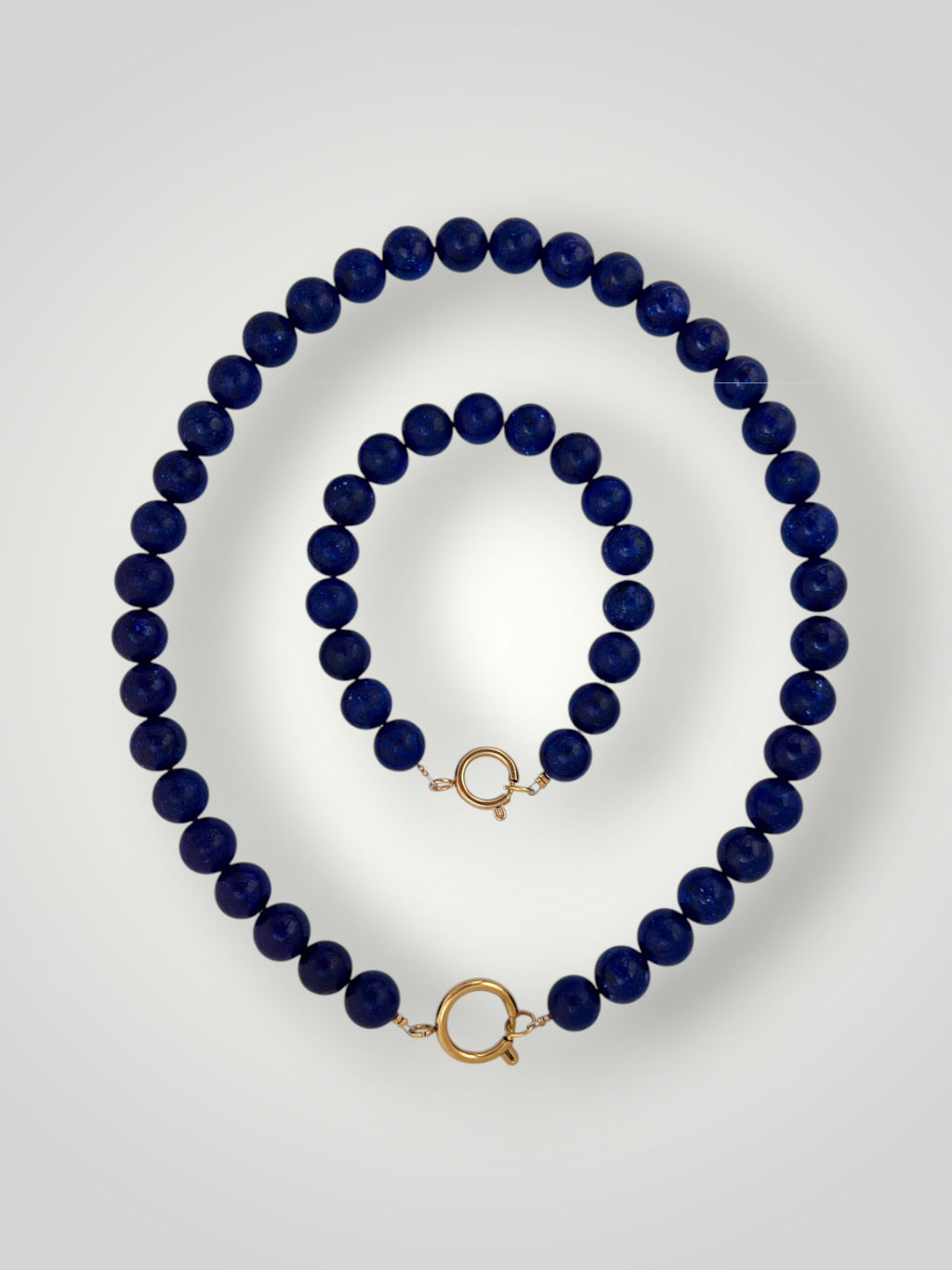 10mm Natural Stone Bracelet Lapis Lazuli