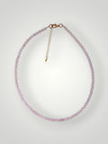 4mm Natural Stone Necklace Rose Quartz