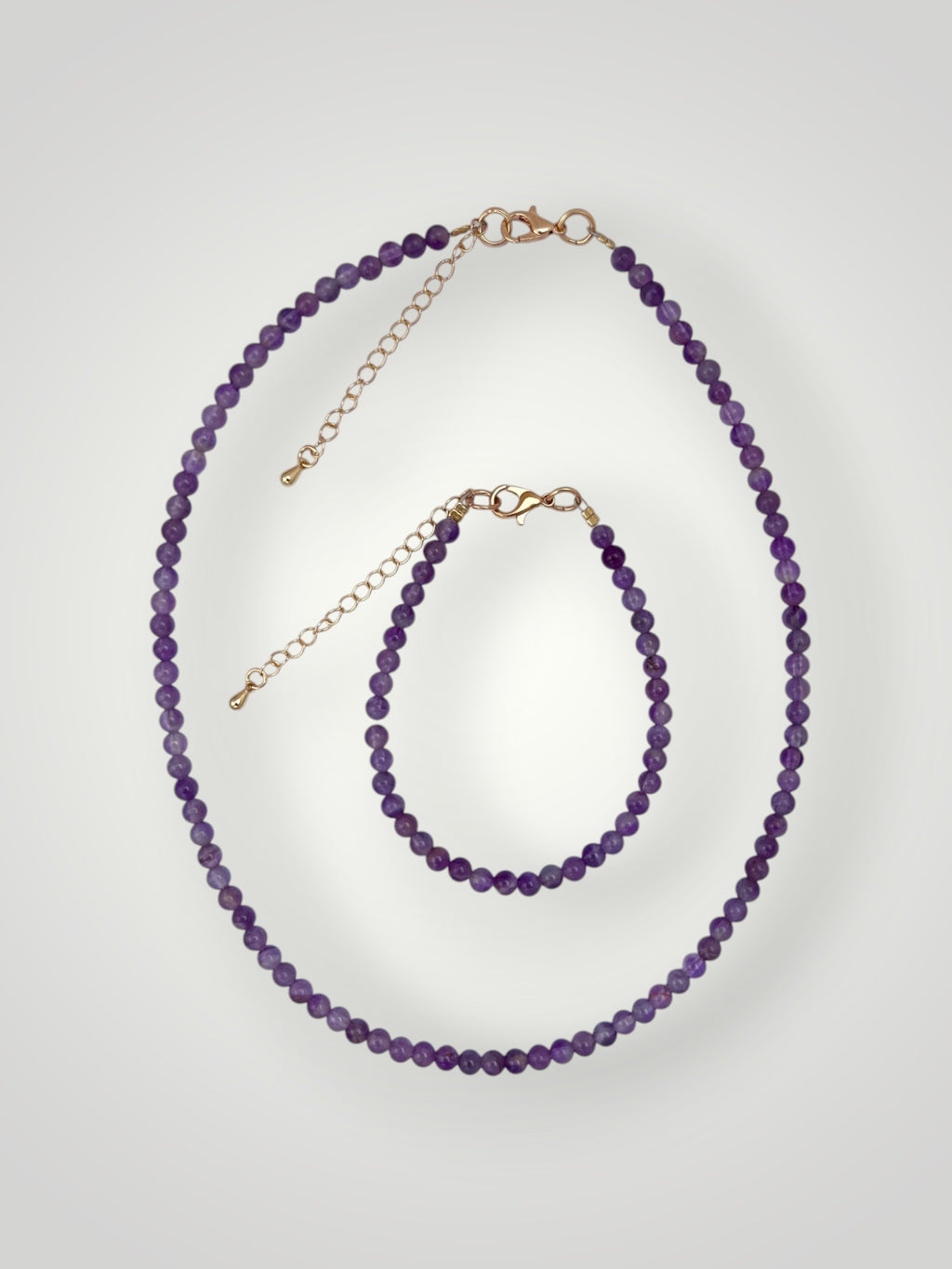 4mm Natural Stone Bracelet Amethyst