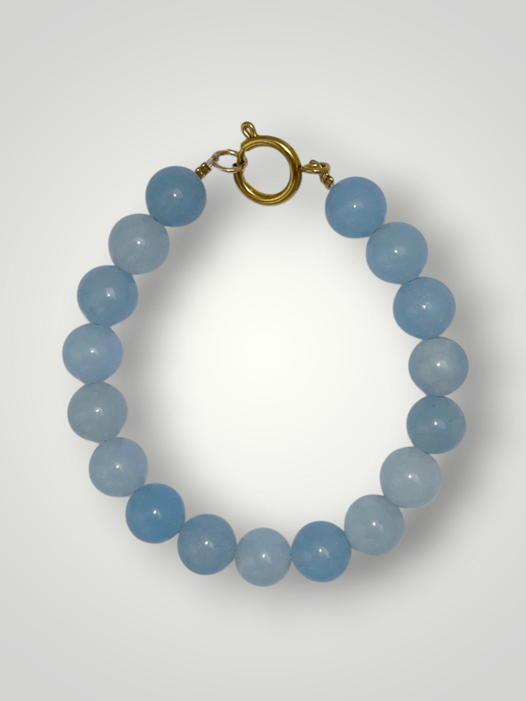 10mm Natural Stone Bracelet Aquamarine