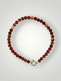 10mm Natural Stone Necklace Carneole