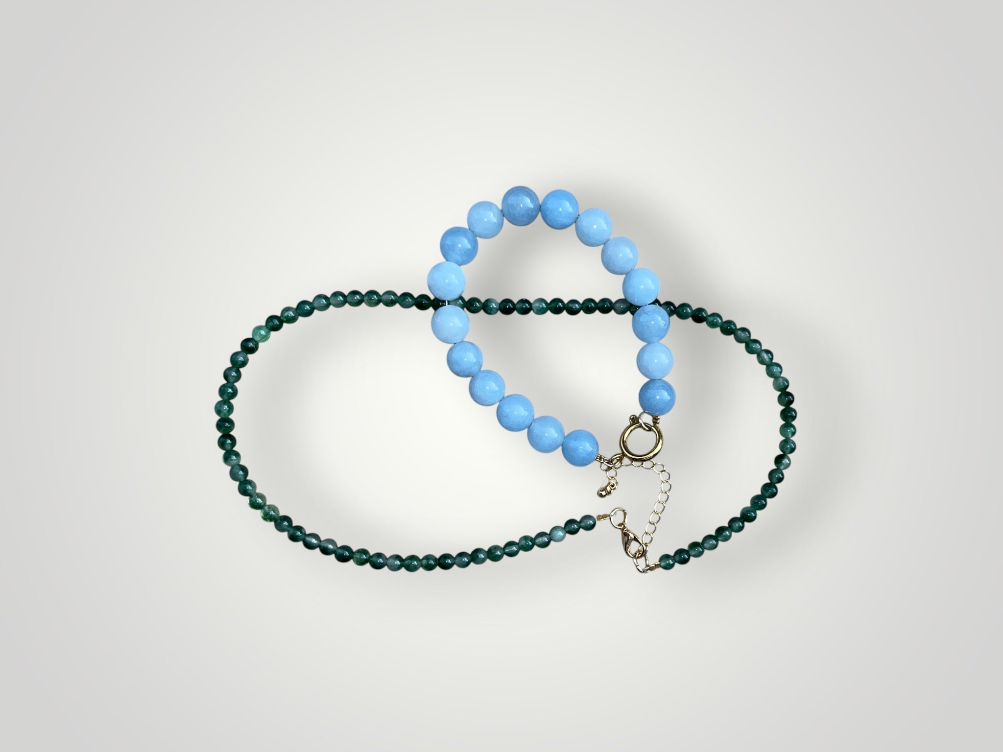 10mm Natural Stone Bracelet Aquamarine
