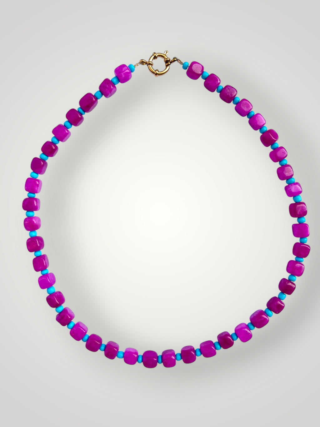 Cube Necklace Pink