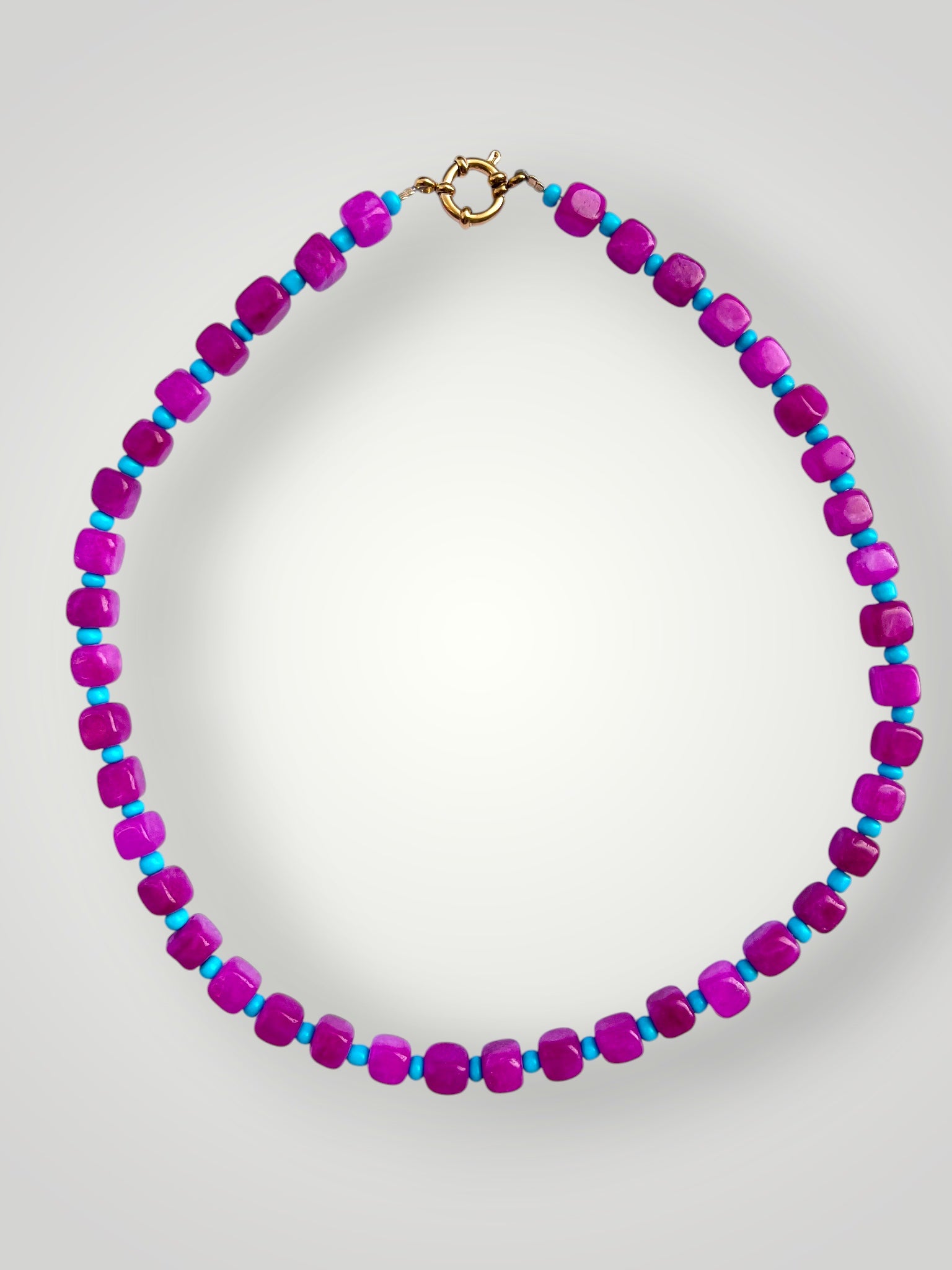 Cube Necklace Pink