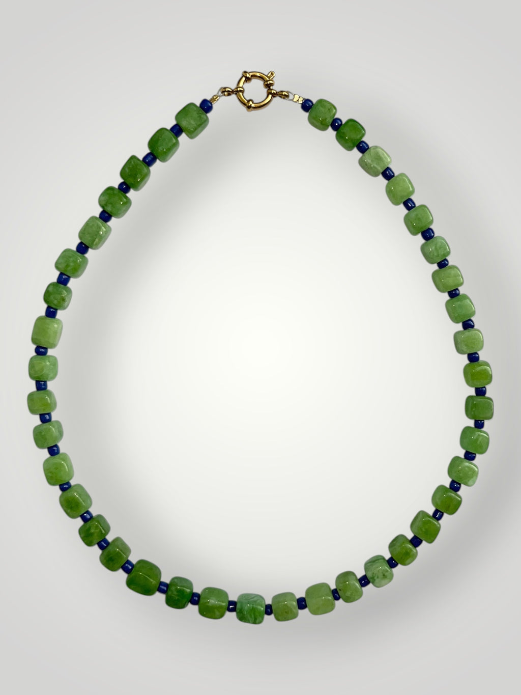 Cube Necklace Green