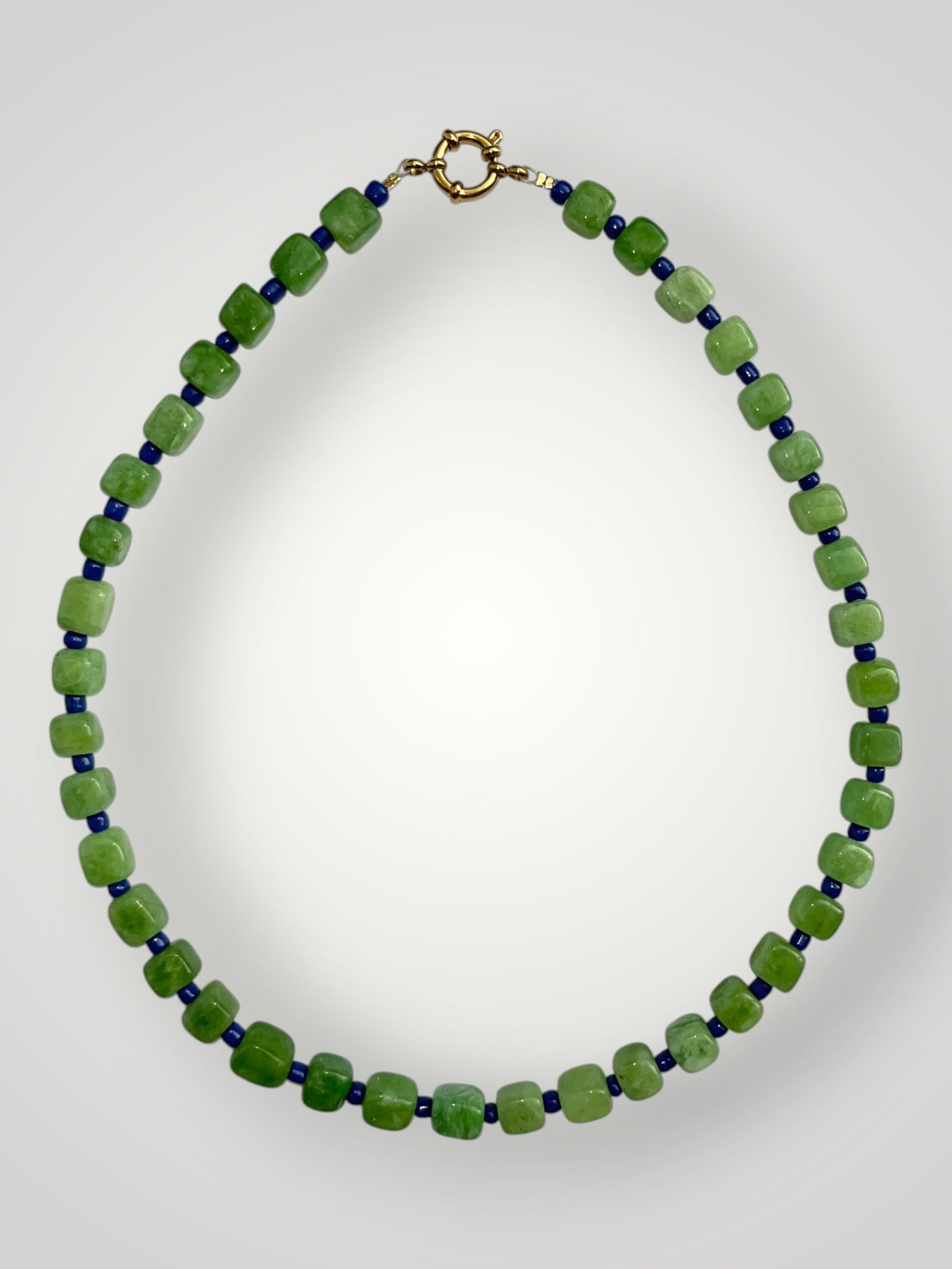 Cube Necklace Green