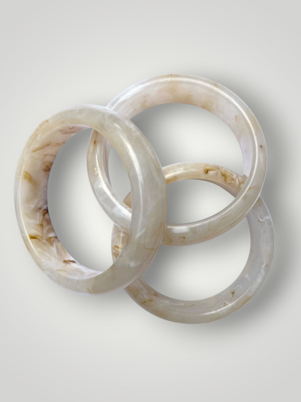 White Resin Bangle