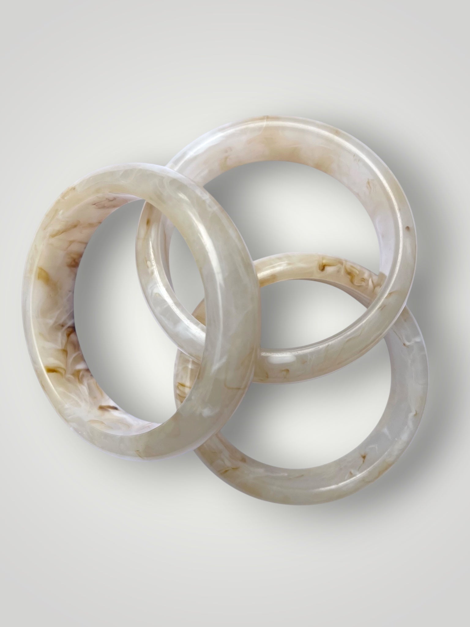 White Resin Bangle