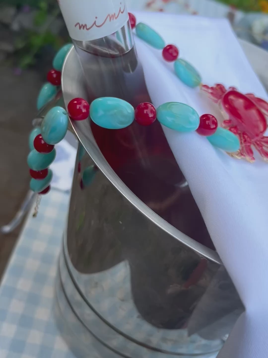 Blue Crab Necklace
