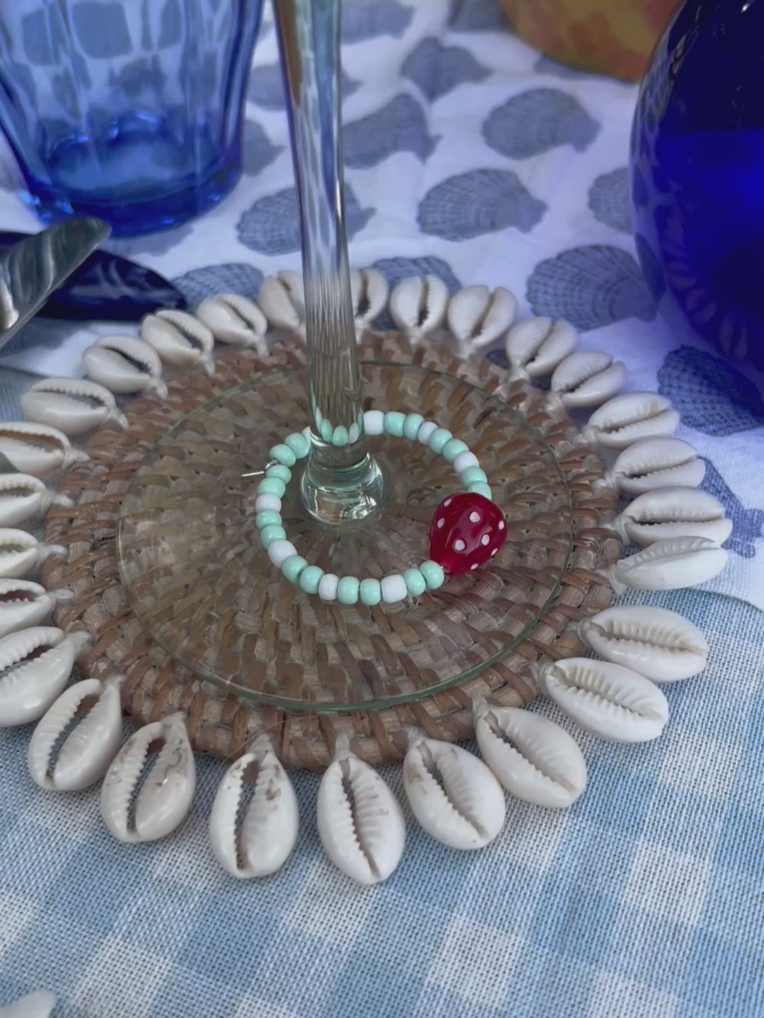 Glass Markers Strawberry